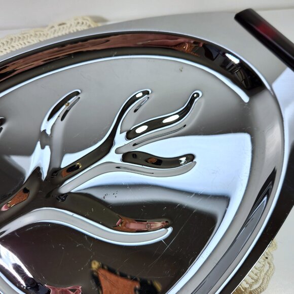 Gourmates Glo Hill Large Serving Tray Meat Platter Cherry Bakelite Handles Feet - Picture 2 of 12